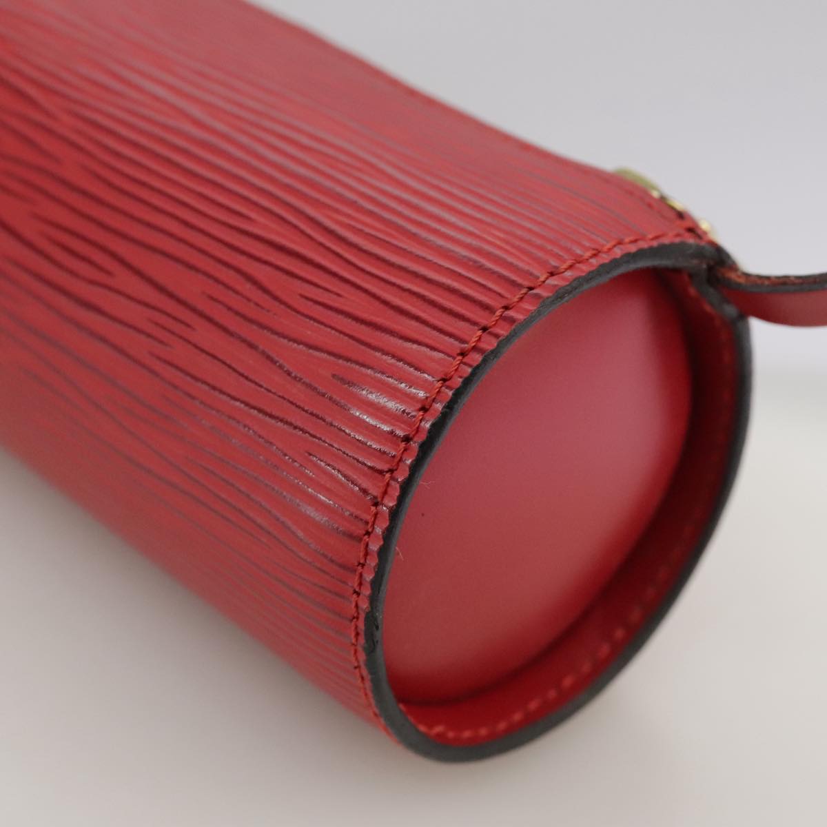 LOUIS VUITTON Epi Soufflot Pouch Accessory Pouch Red LV 102779