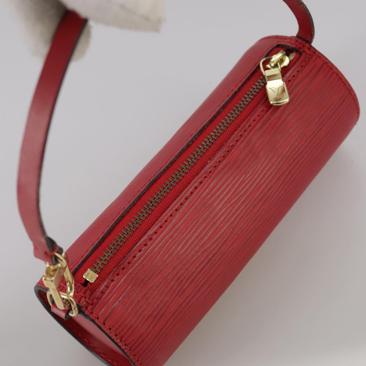 LOUIS VUITTON Epi Soufflot Pouch Accessory Pouch Red LV 102779