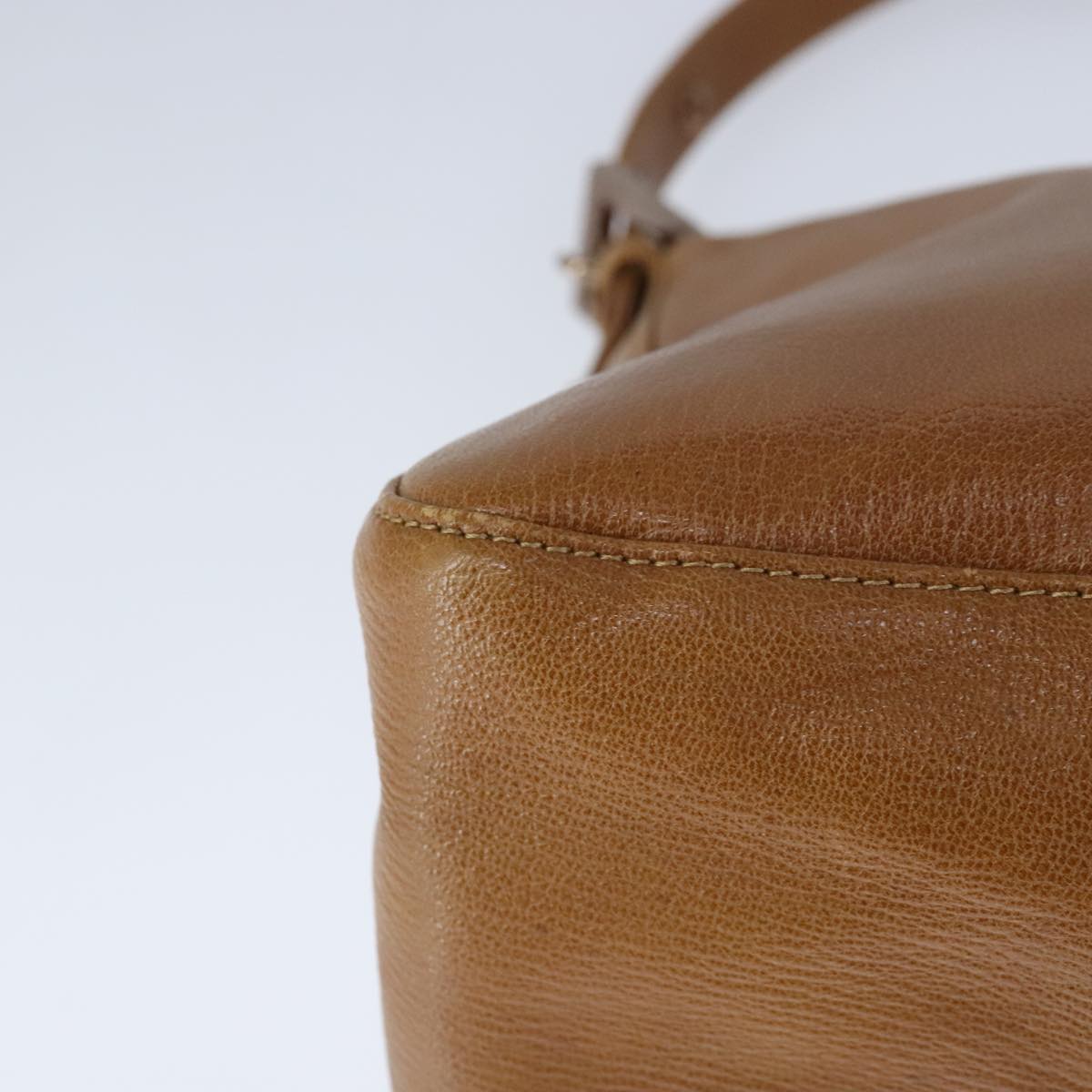 FENDI big Mamma bucket Shoulder Bag Leather Brown
