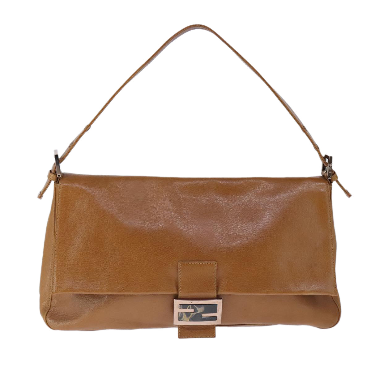 FENDI big Mamma bucket Shoulder Bag Leather Brown