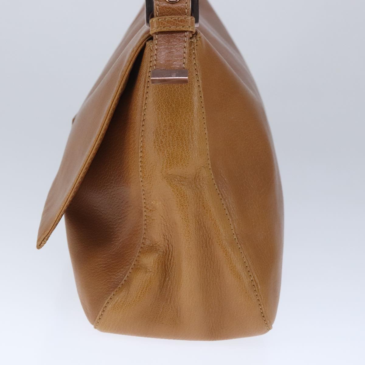 FENDI big Mamma bucket Shoulder Bag Leather Brown
