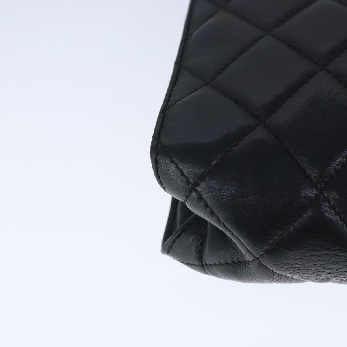 CHANEL Matelasse Chain Tote Bag Leather Black Gold CC 102918