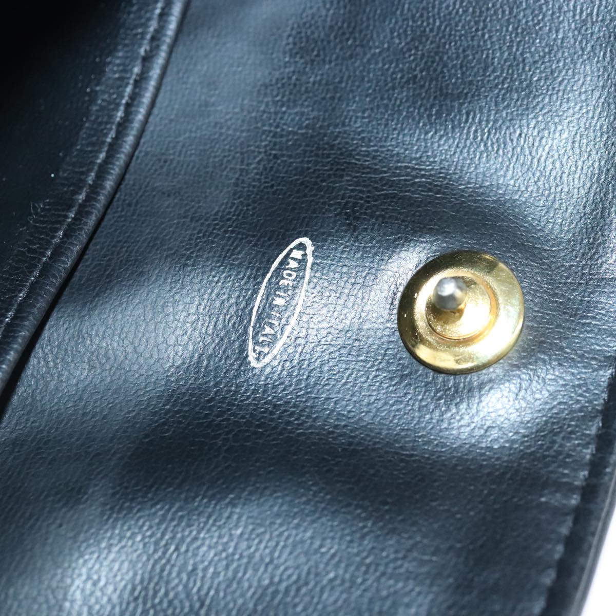 CHANEL Matelasse Chain Tote Bag Leather Black Gold CC 102918