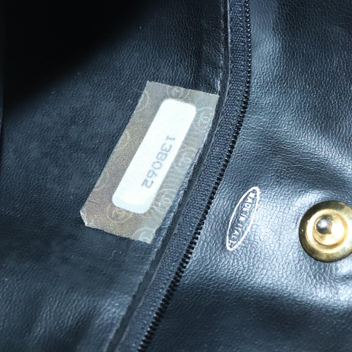 CHANEL Matelasse Chain Tote Bag Leather Black Gold CC 102918