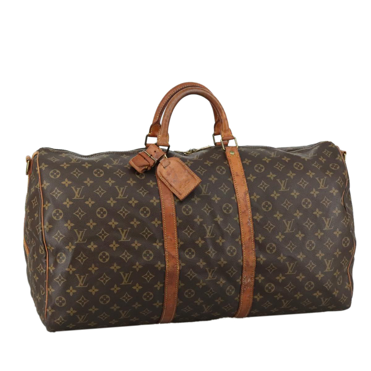 LOUIS VUITTON Monogram Keepall Bandouliere 60 Boston Bag M41412 LV 102953