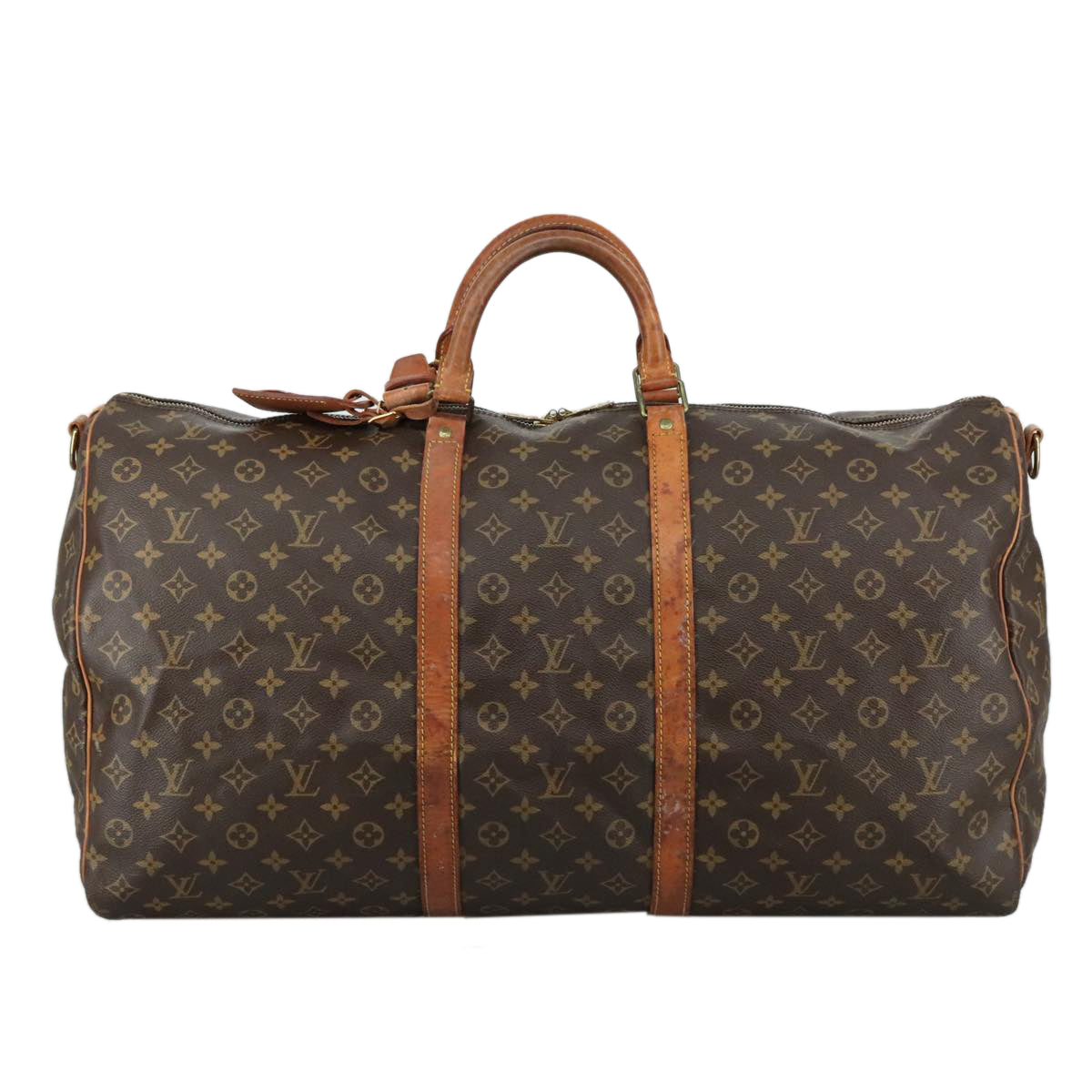 LOUIS VUITTON Monogram Keepall Bandouliere 60 Boston Bag M41412 LV 102953