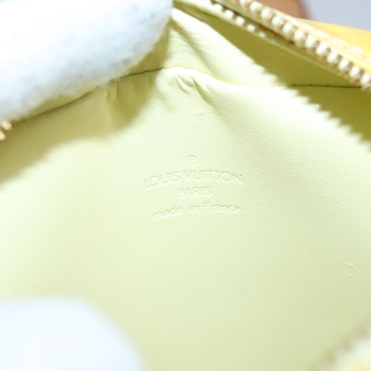 LOUIS VUITTON Monogram Vernis Wooster Shoulder Bag Yellow M91075 LV 103247