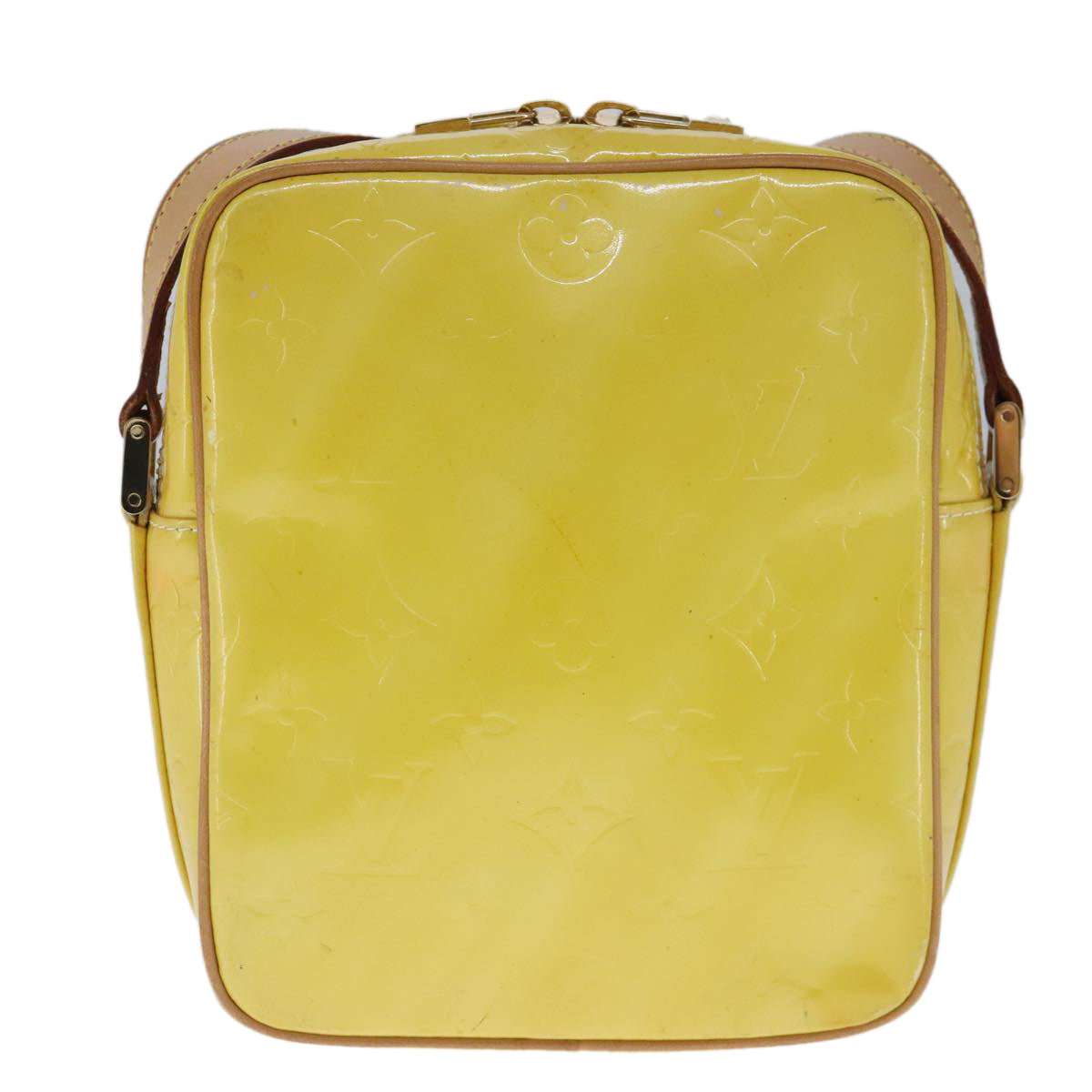 LOUIS VUITTON Monogram Vernis Wooster Shoulder Bag Yellow M91075 LV 103247