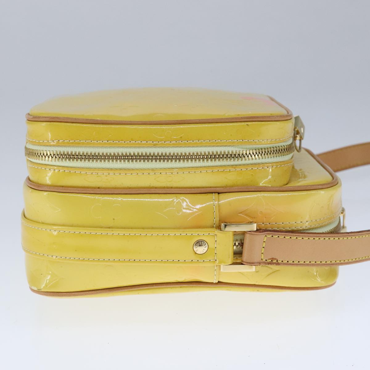 LOUIS VUITTON Monogram Vernis Wooster Shoulder Bag Yellow M91075 LV 103247