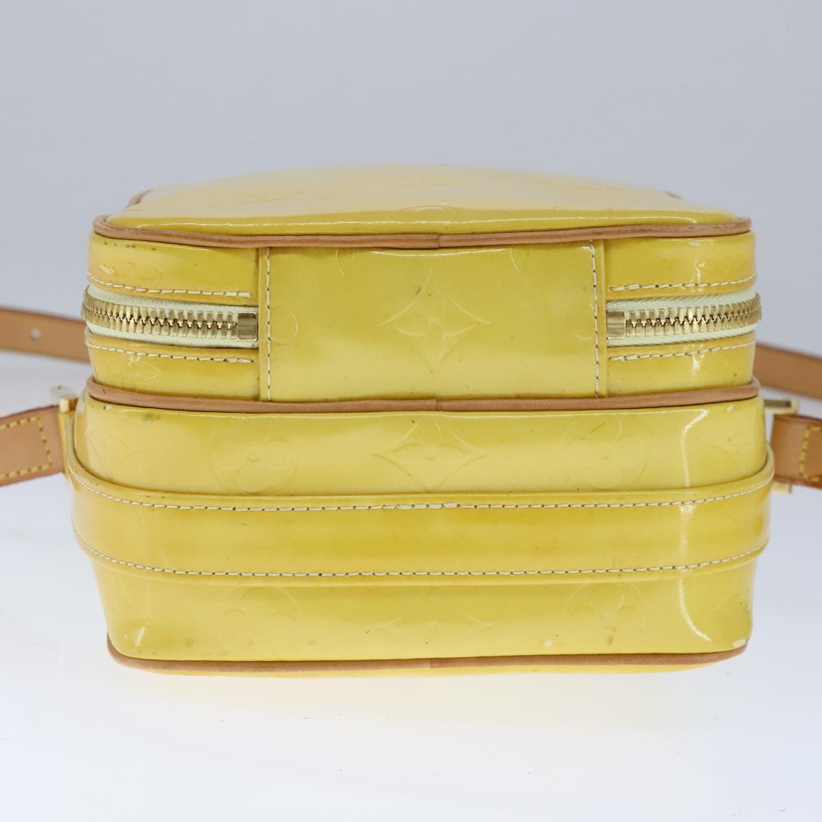 LOUIS VUITTON Monogram Vernis Wooster Shoulder Bag Yellow M91075 LV 103247