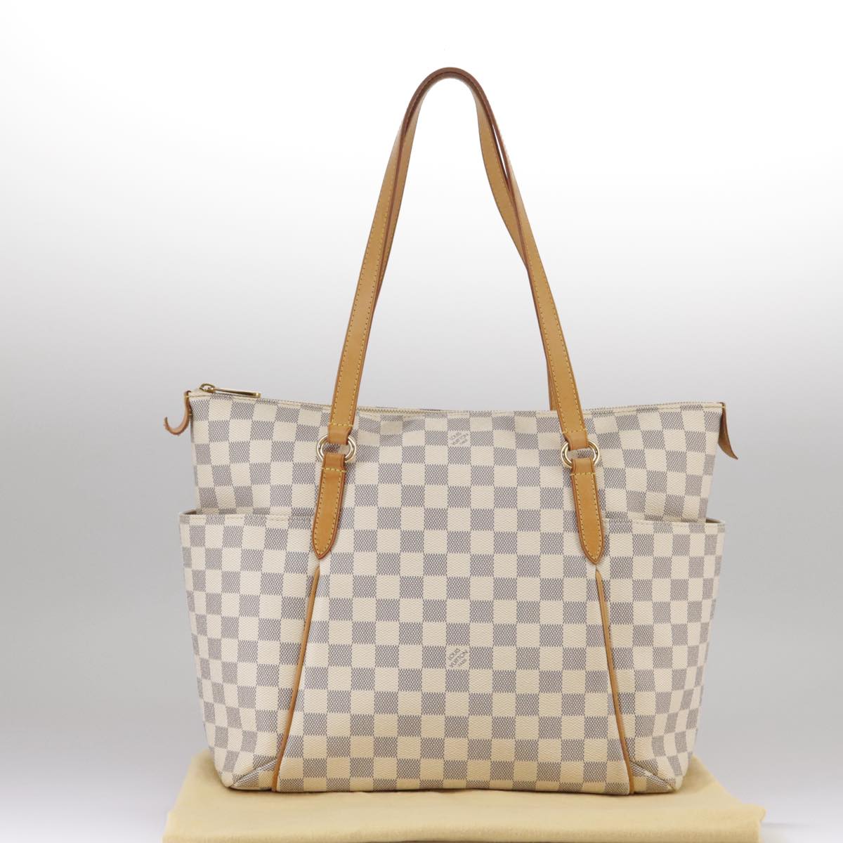LOUIS VUITTON Damier Azur Totally MM Tote Bag N51262 LV 103372
