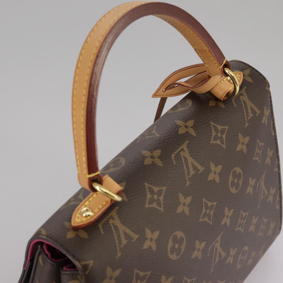LOUIS VUITTON Monogram Cluny BB Hand Bag 2way M42738 LV 103374A