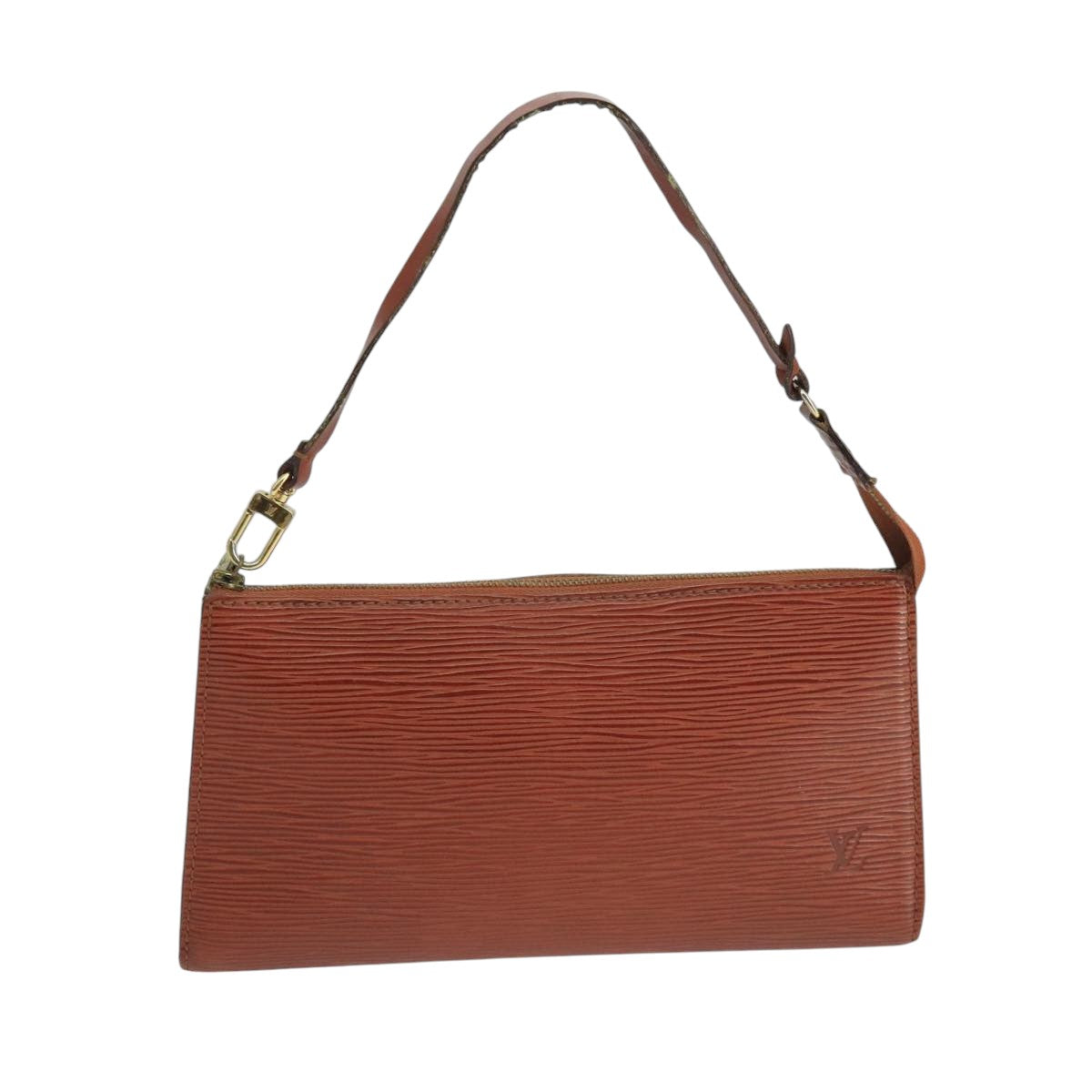 LOUIS VUITTON Epi Pochette Accessoires Pouch Brown M52953 LV 103752