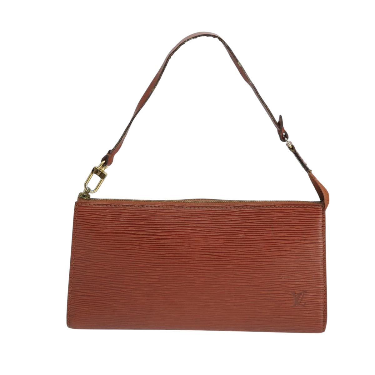 LOUIS VUITTON Epi Pochette Accessoires Pouch Brown M52953 LV 103752