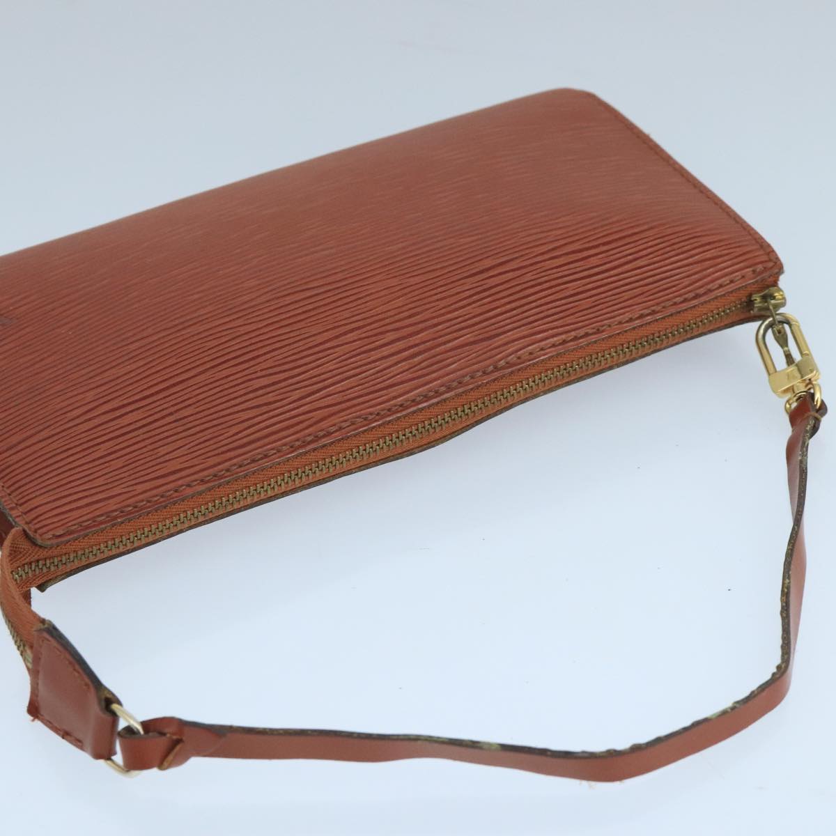 LOUIS VUITTON Epi Pochette Accessoires Pouch Brown M52953 LV 103752