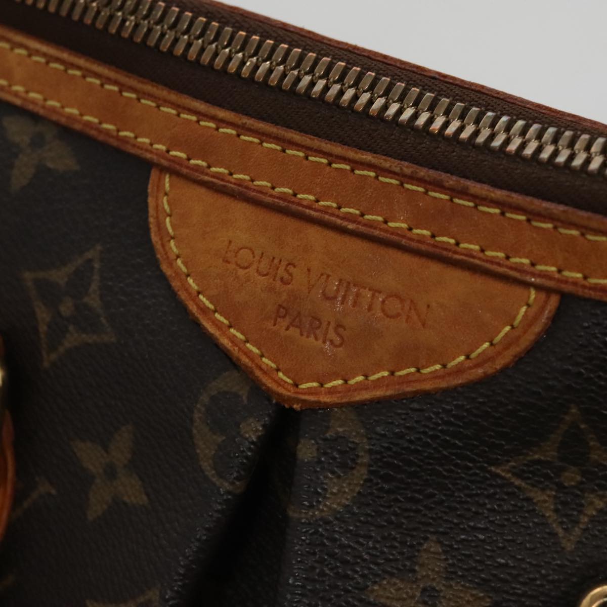 LOUIS VUITTON Monogram Palermo PM Tote Bag M40145 LV 103859