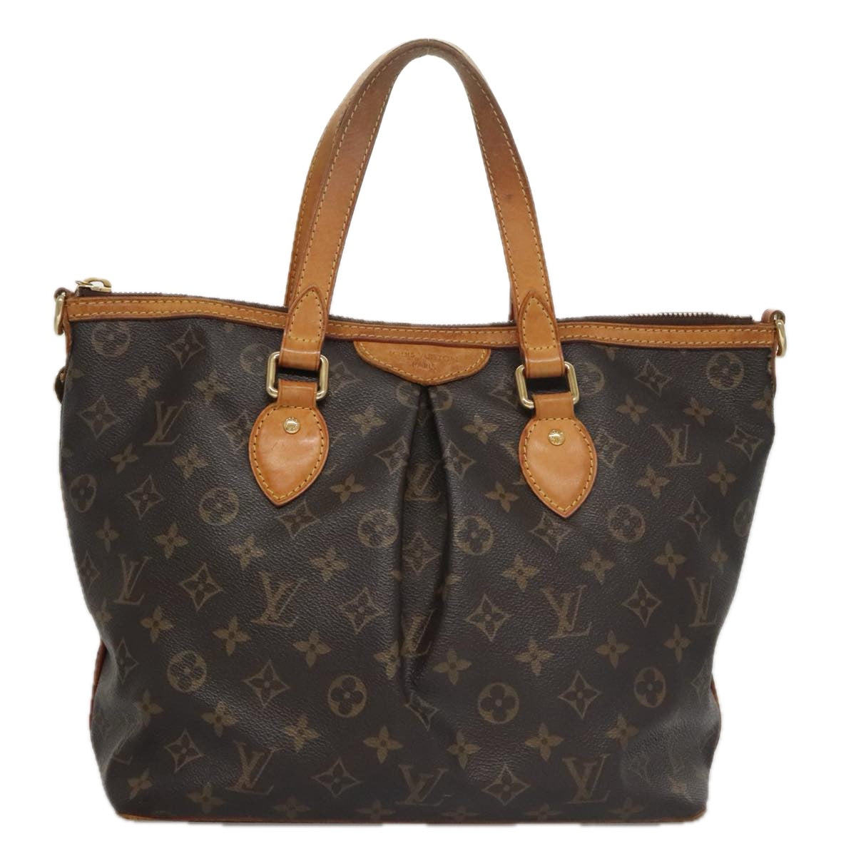 LOUIS VUITTON Monogram Palermo PM Tote Bag M40145 LV 103859