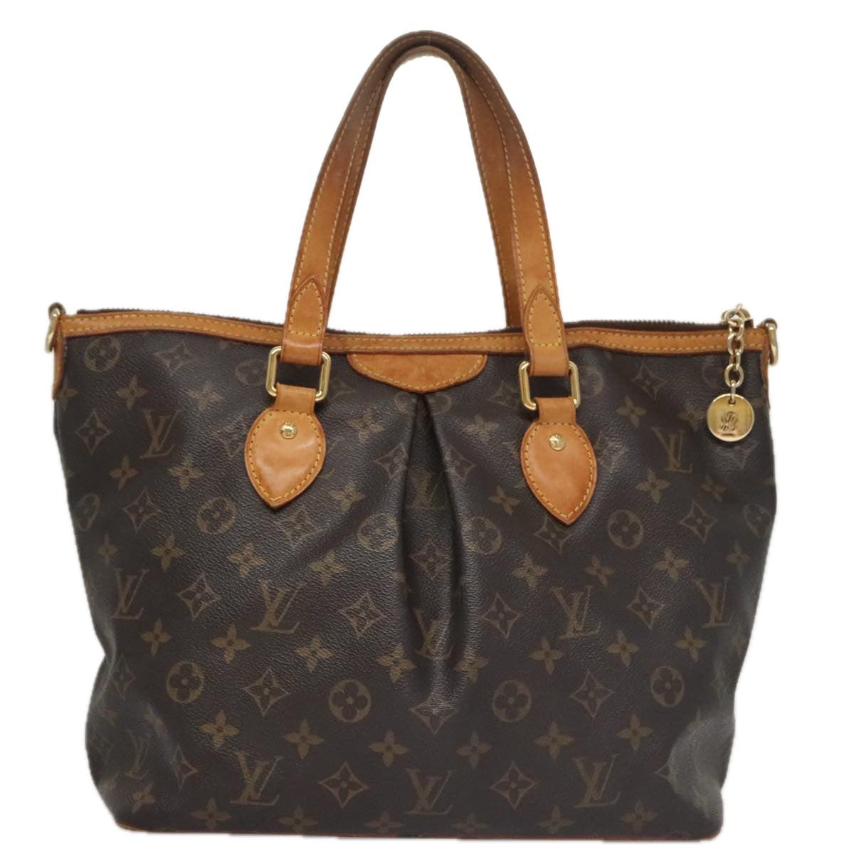 LOUIS VUITTON Monogram Palermo PM Tote Bag M40145 LV 103859
