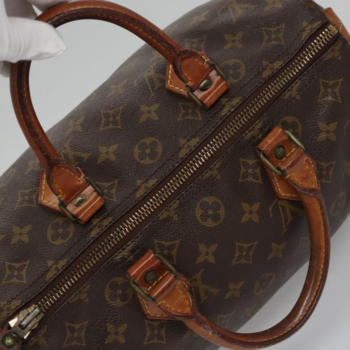 LOUIS VUITTON Monogram Speedy 30 Hand Bag M41526 LV 103865