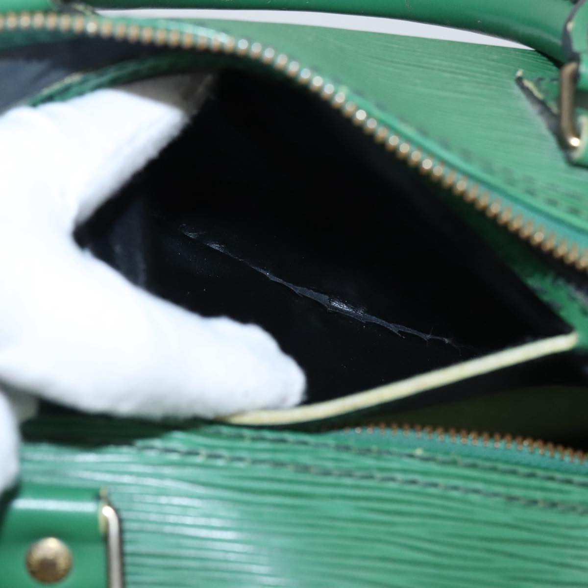 LOUIS VUITTON Epi Speedy 40 Hand Bag Green M42984 LV 103924