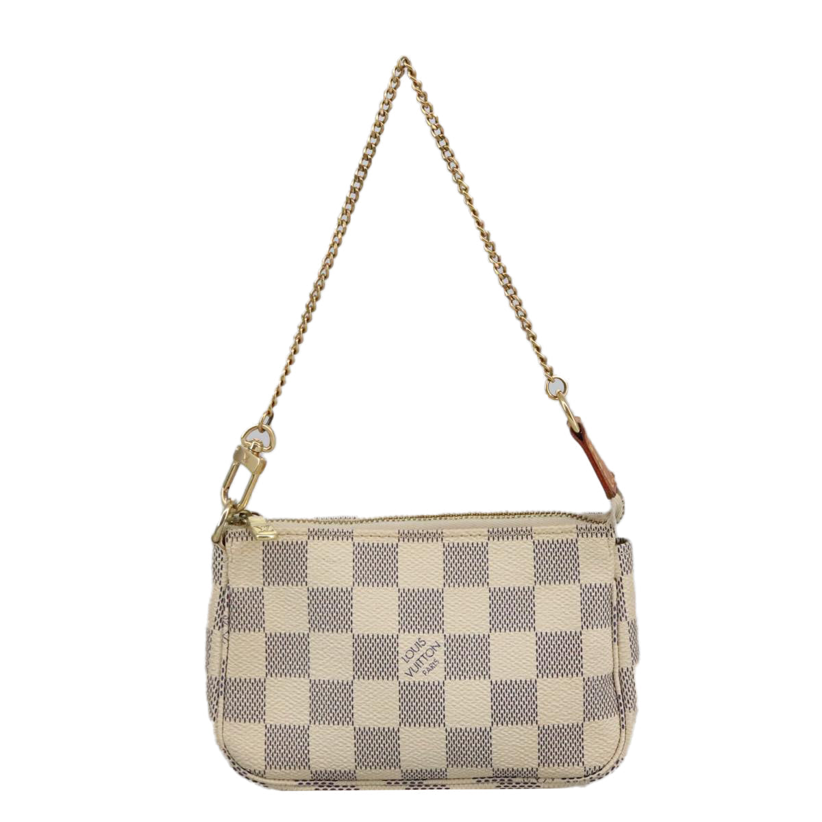LOUIS VUITTON Damier Azur Mini Pochette Accessoires Pouch N63005 LV 103965