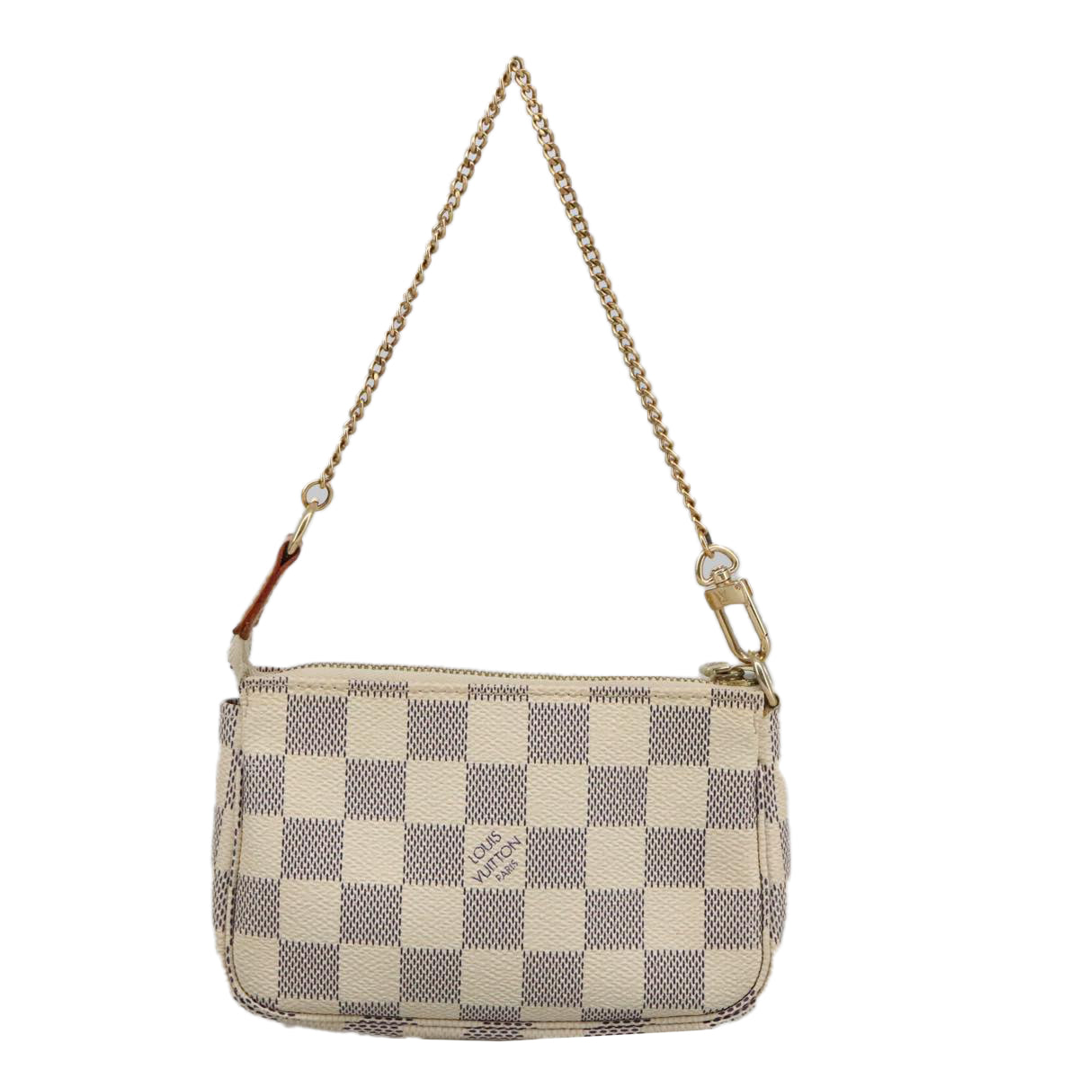 LOUIS VUITTON Damier Azur Mini Pochette Accessoires Pouch N63005 LV 103965