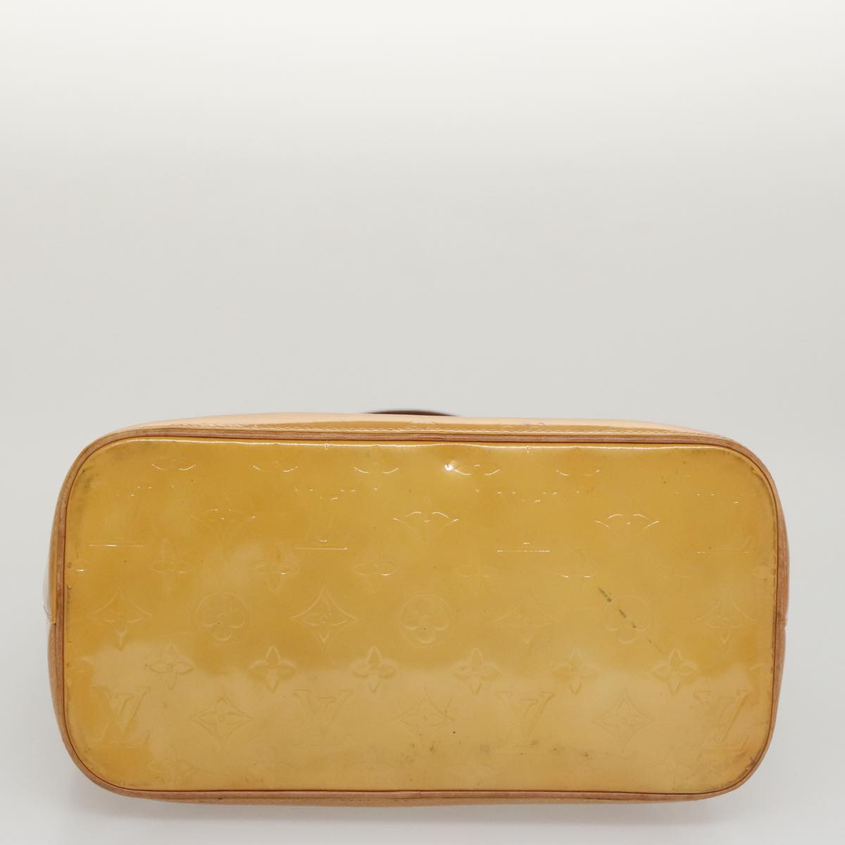 LOUIS VUITTON Monogram Vernis Houston Hand Bag Beige M91004 LV 103973