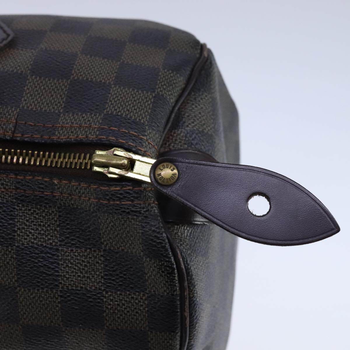 LOUIS VUITTON Damier Ebene Speedy 30 Hand Bag N41364 LV 104006