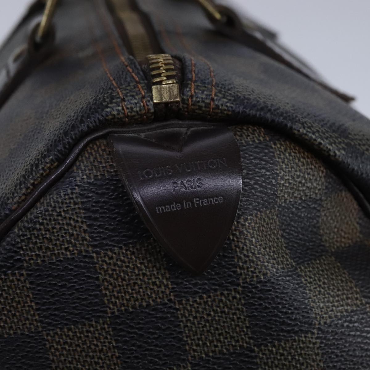LOUIS VUITTON Damier Ebene Speedy 30 Hand Bag N41364 LV 104006