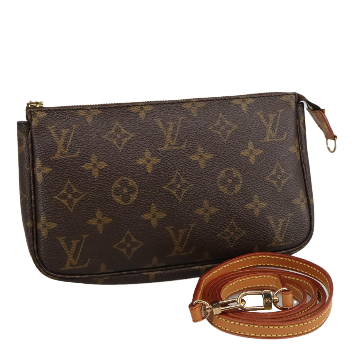 LOUIS VUITTON Monogram Pochette Accessoires Pouch M51980 LV 104009