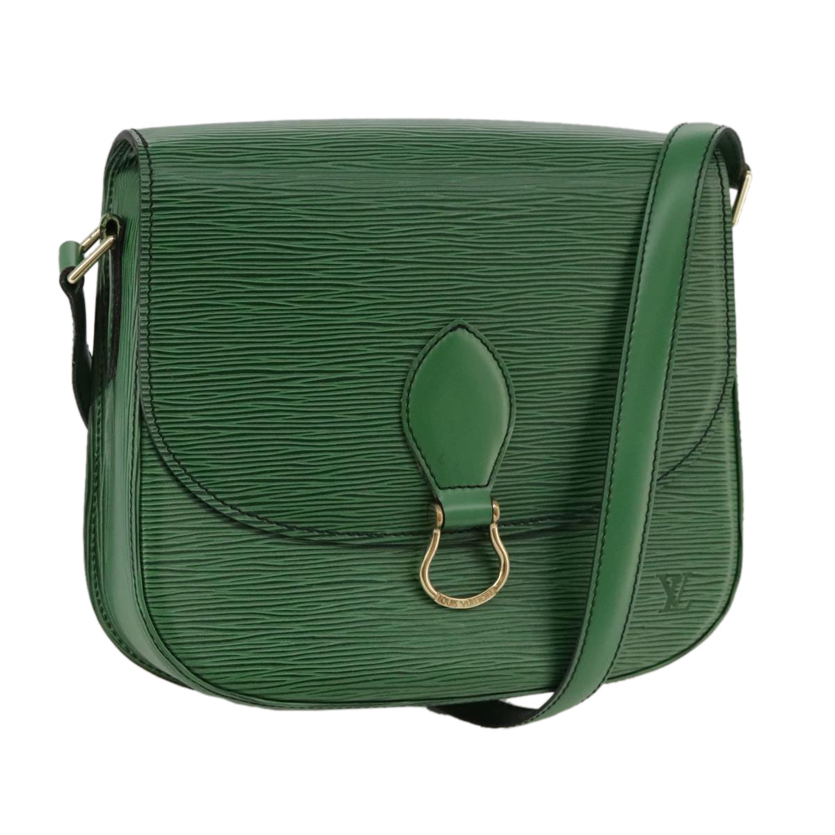 LOUIS VUITTON Epi Saint Cloud GM Shoulder Bag Green M52194 LV 104049