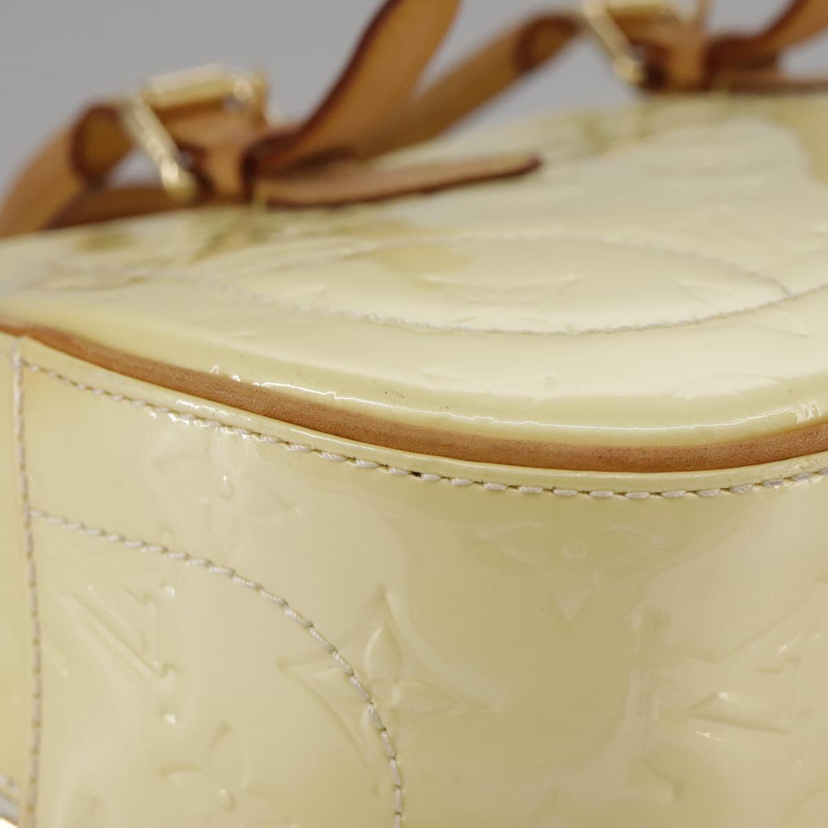 LOUIS VUITTON Monogram Vernis Summit Drive Hand Bag Perle M93514 LV 104052
