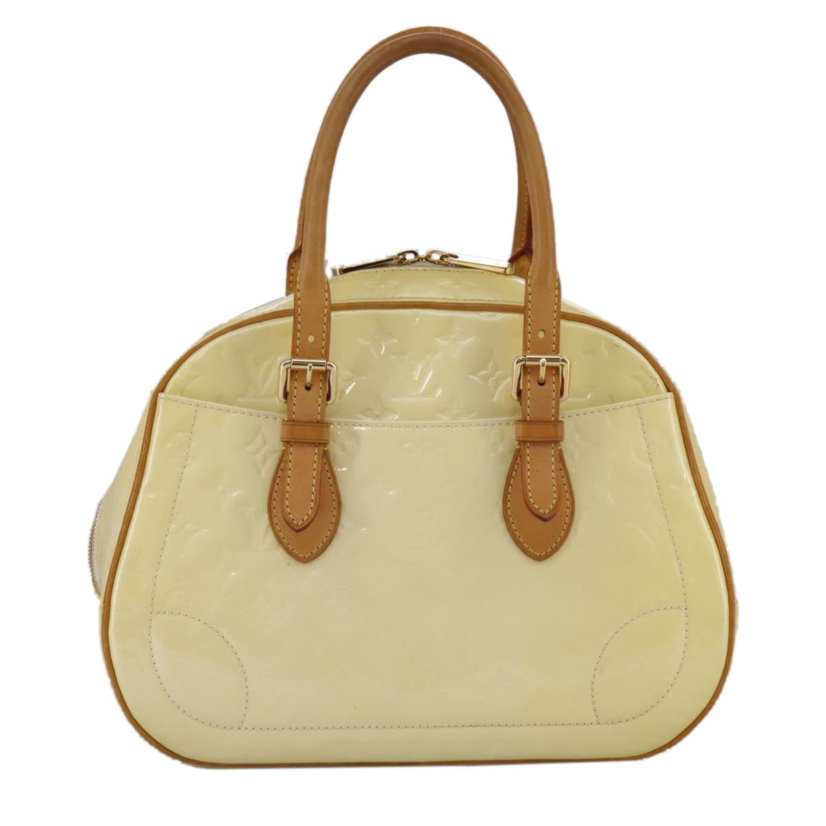 LOUIS VUITTON Monogram Vernis Summit Drive Hand Bag Perle M93514 LV 104052