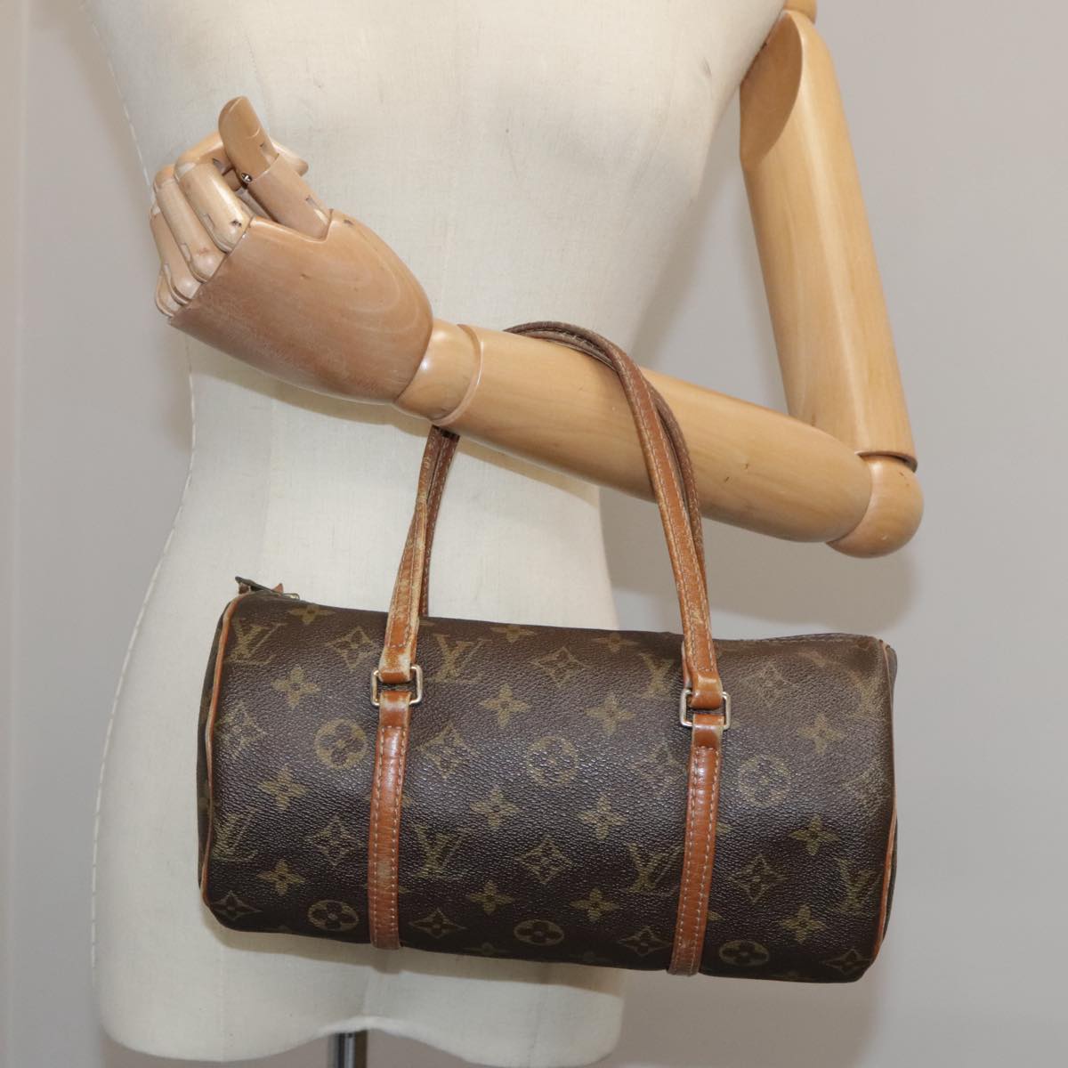 LOUIS VUITTON Monogram Papillon 26 Hand Bag M51386 LV 104079