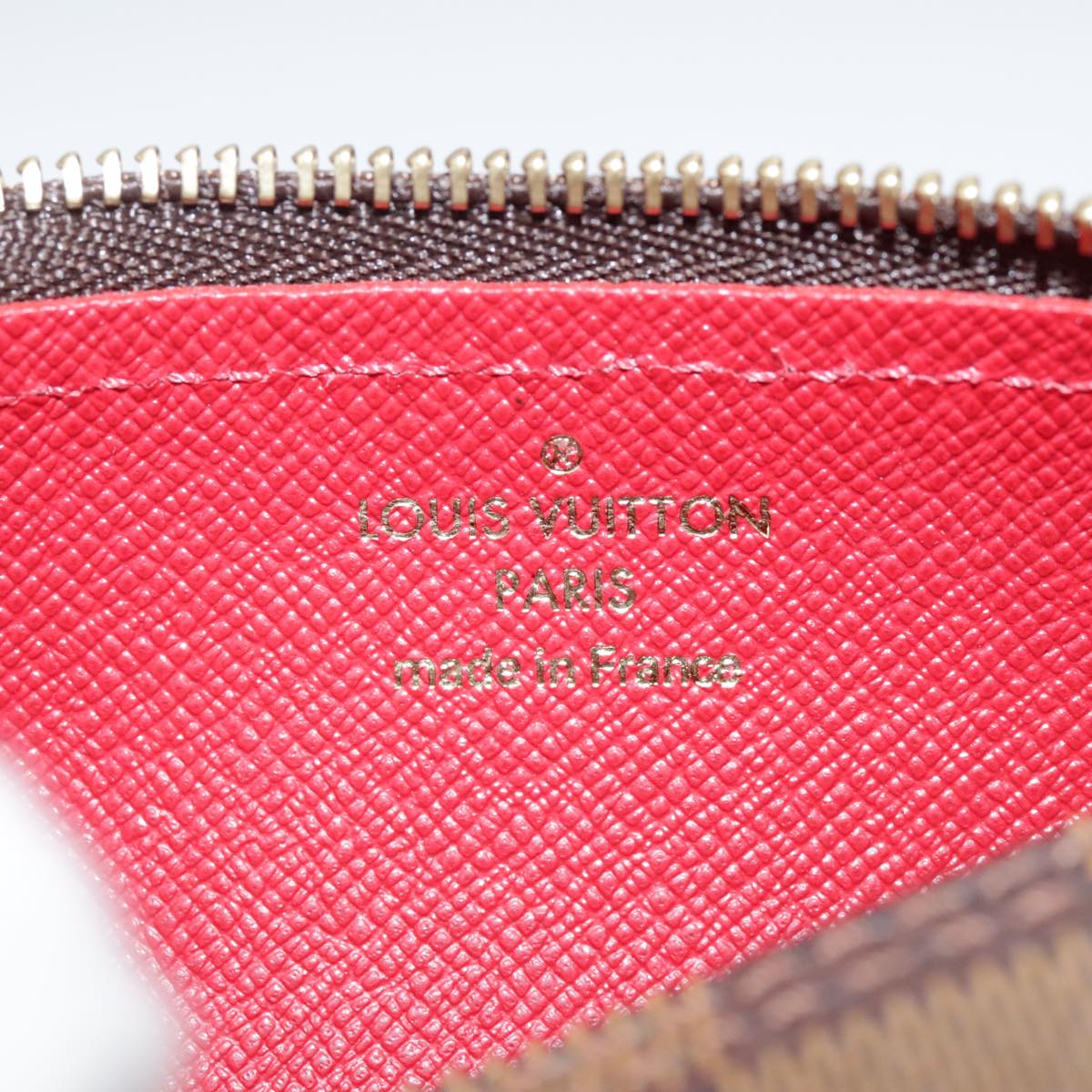 LOUIS VUITTON Damier Ebene Papillon Pouch LV 104187A