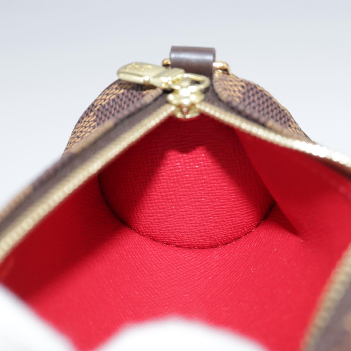 LOUIS VUITTON Damier Ebene Papillon Pouch LV 104187A