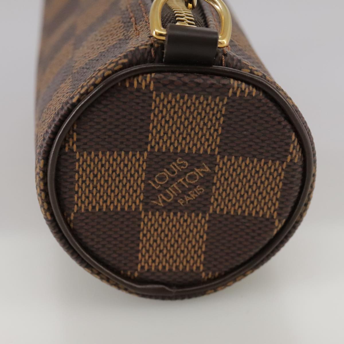 LOUIS VUITTON Damier Ebene Papillon Pouch LV 104187A
