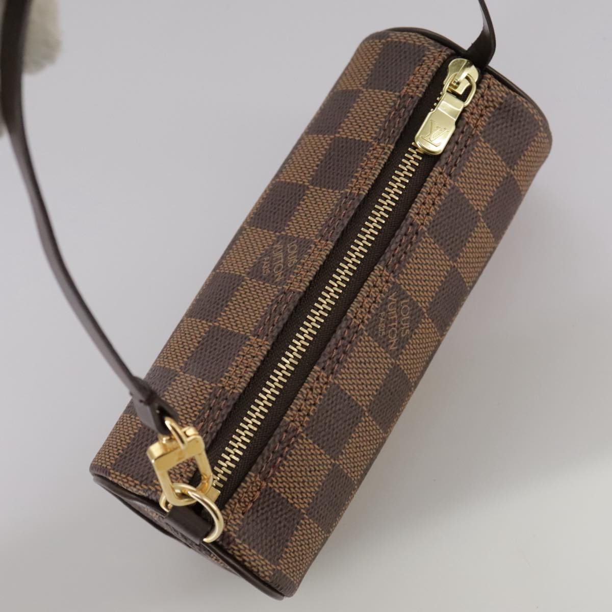 LOUIS VUITTON Damier Ebene Papillon Pouch LV 104187A