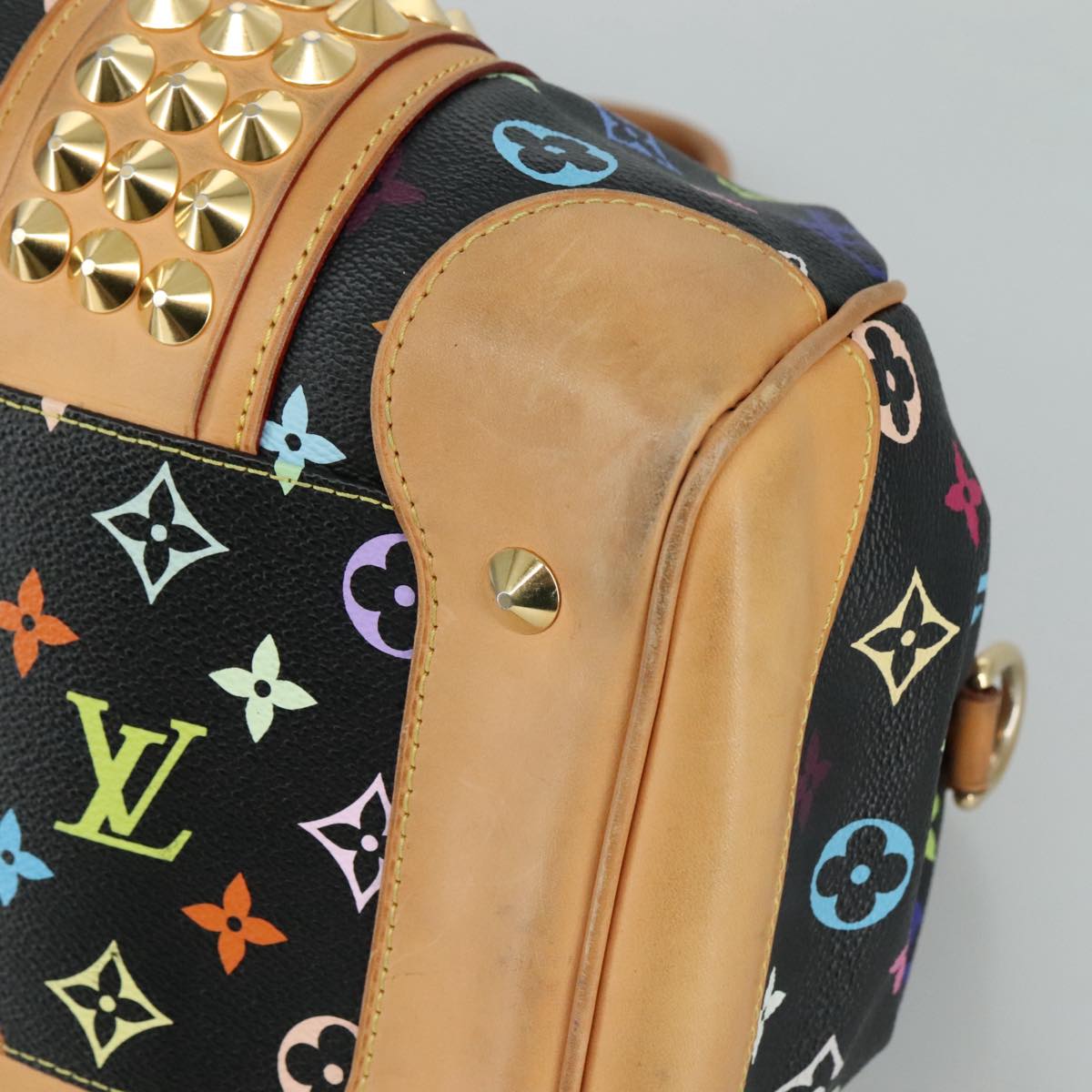 LOUIS VUITTON Monogram Multicolor Courtney MM Bag 2way Black M45642 104189