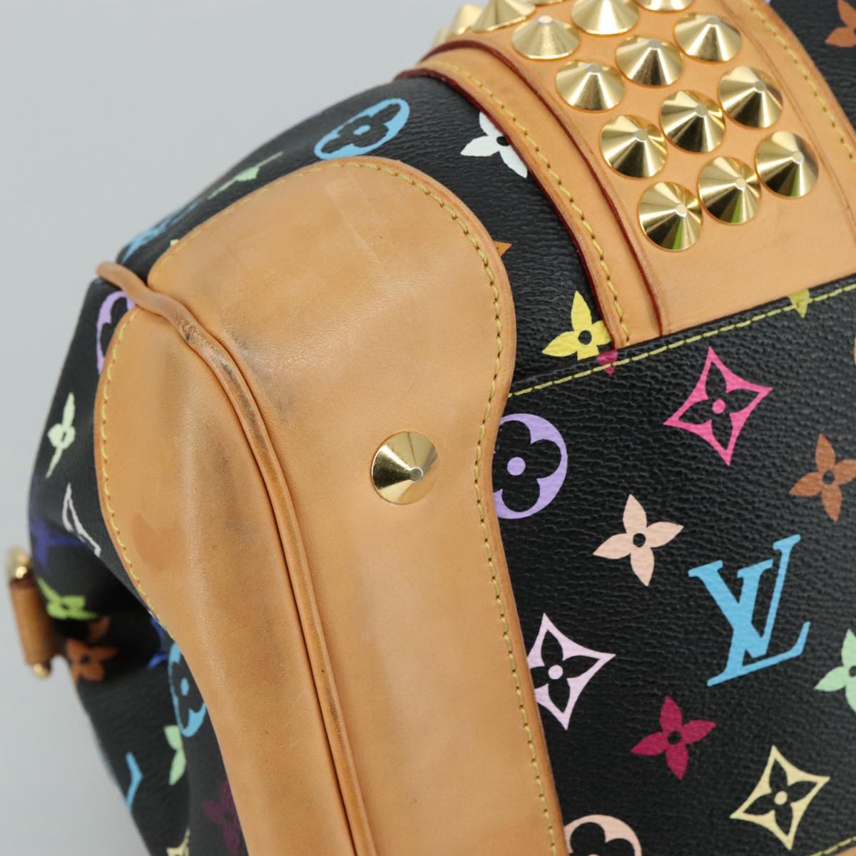 LOUIS VUITTON Monogram Multicolor Courtney MM Bag 2way Black M45642 104189