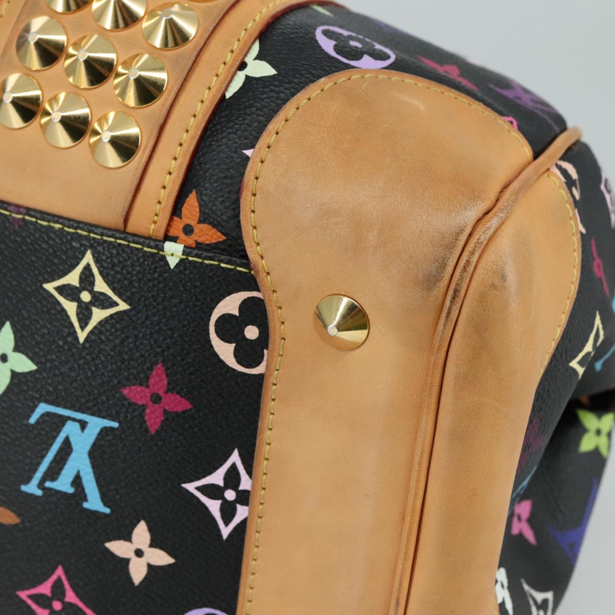 LOUIS VUITTON Monogram Multicolor Courtney MM Bag 2way Black M45642 104189