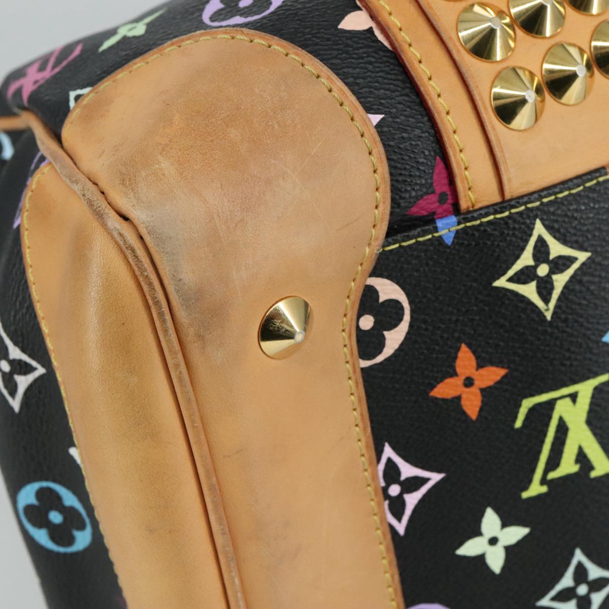 LOUIS VUITTON Monogram Multicolor Courtney MM Bag 2way Black M45642 104189