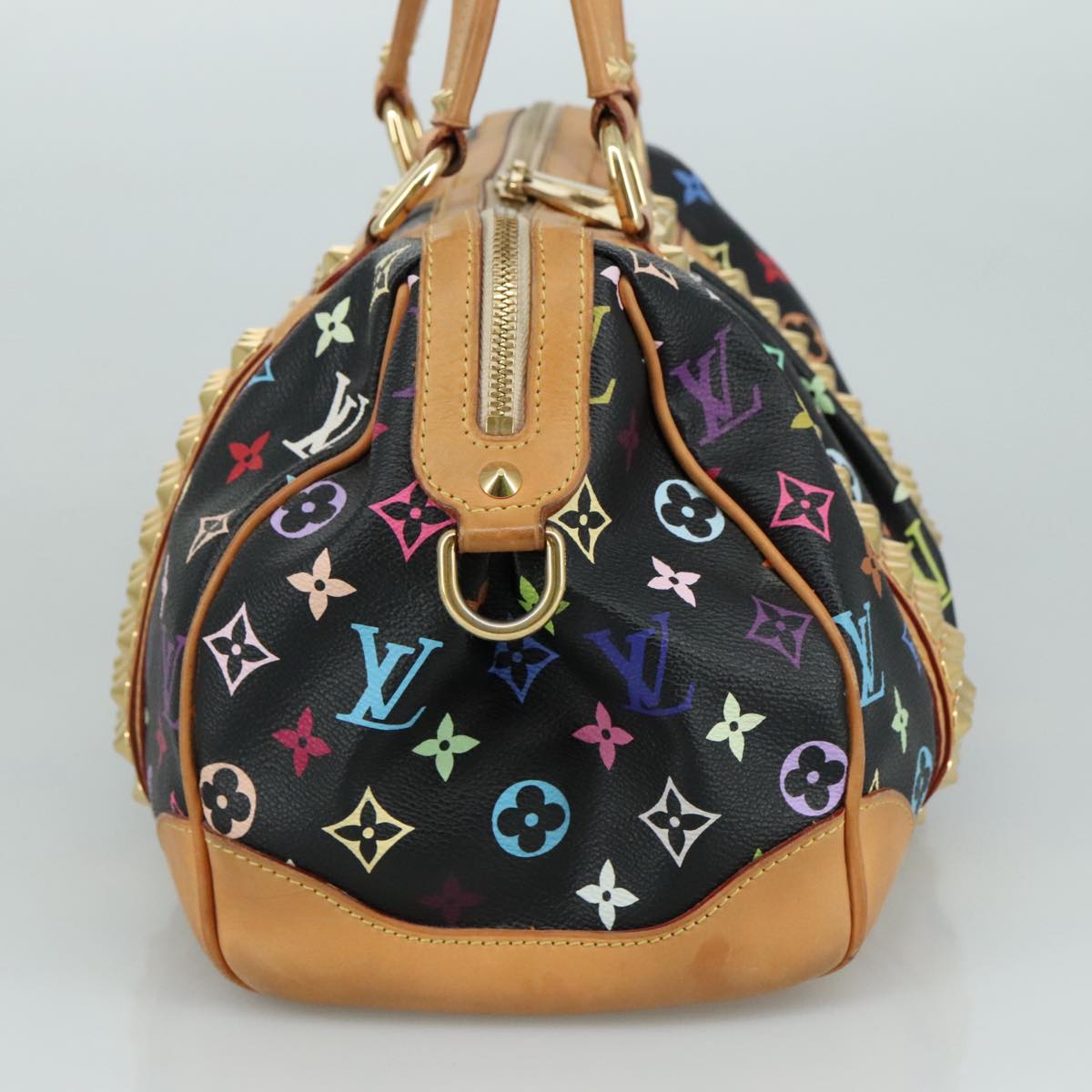 LOUIS VUITTON Monogram Multicolor Courtney MM Bag 2way Black M45642 104189