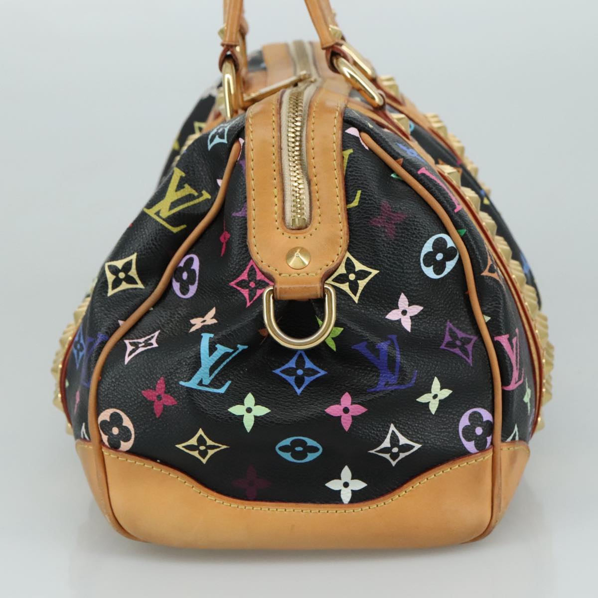 LOUIS VUITTON Monogram Multicolor Courtney MM Bag 2way Black M45642 104189