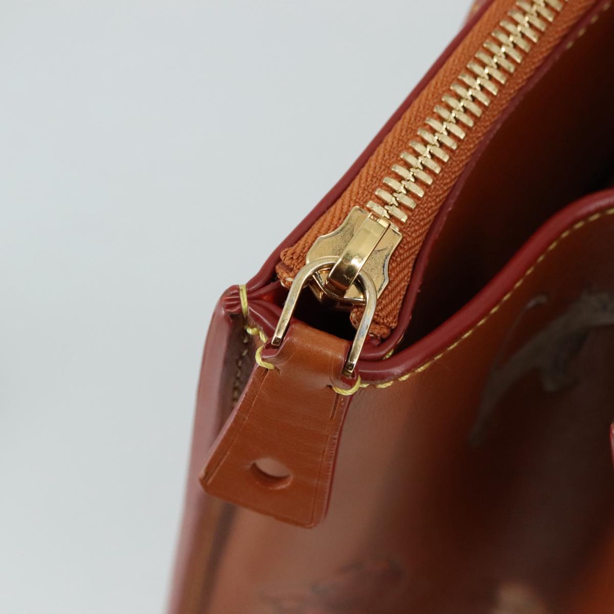 LOUIS VUITTON Catgram City Steamer MM Bag Leather 2way Brown M52969 104191S