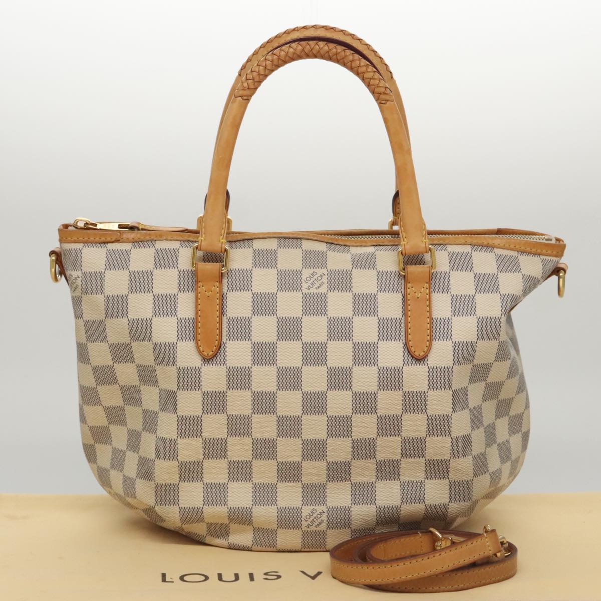 LOUIS VUITTON Damier Azur Riviera PM Tote Bag 2way N48250 LV 104192
