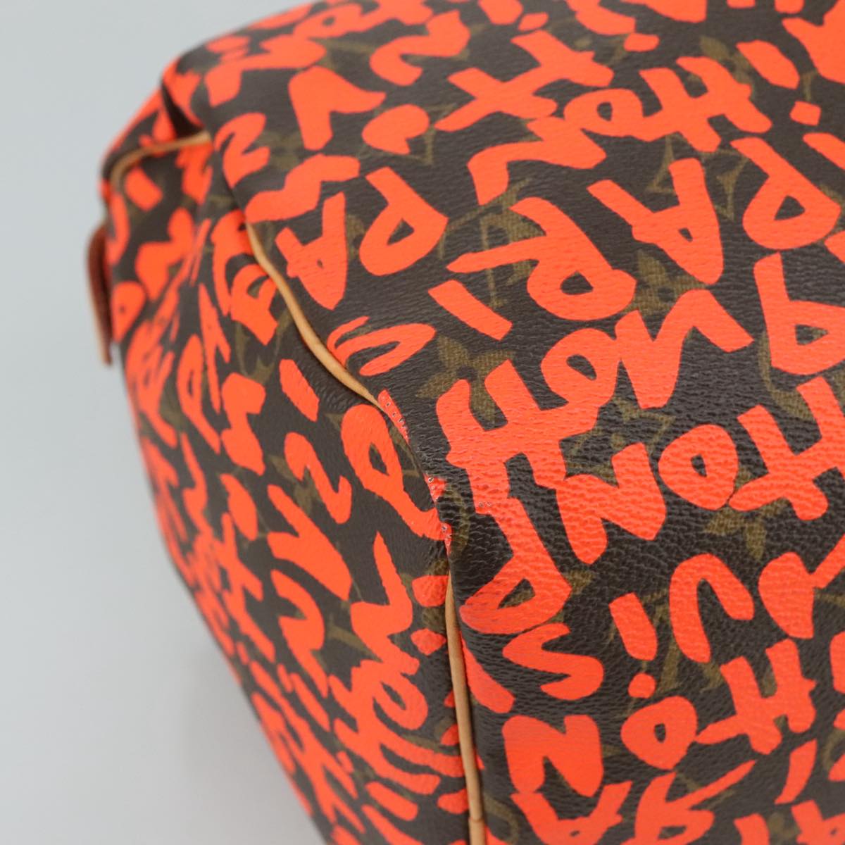 LOUIS VUITTON Monogram Graffiti Speedy 30 Hand Bag Orange M93705 104195SA