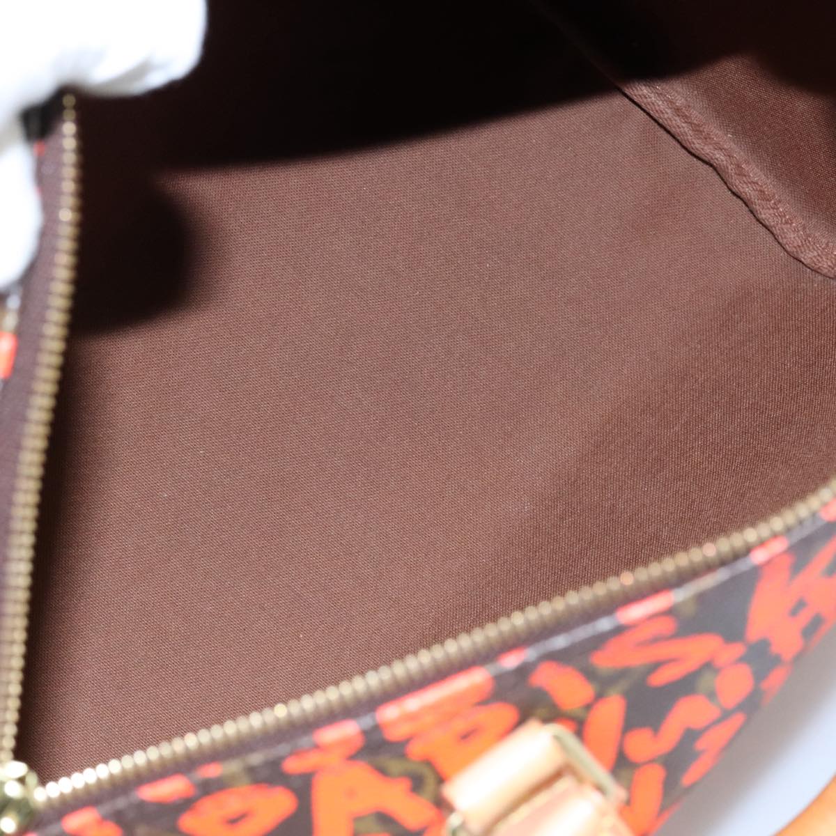 LOUIS VUITTON Monogram Graffiti Speedy 30 Hand Bag Orange M93705 104195SA