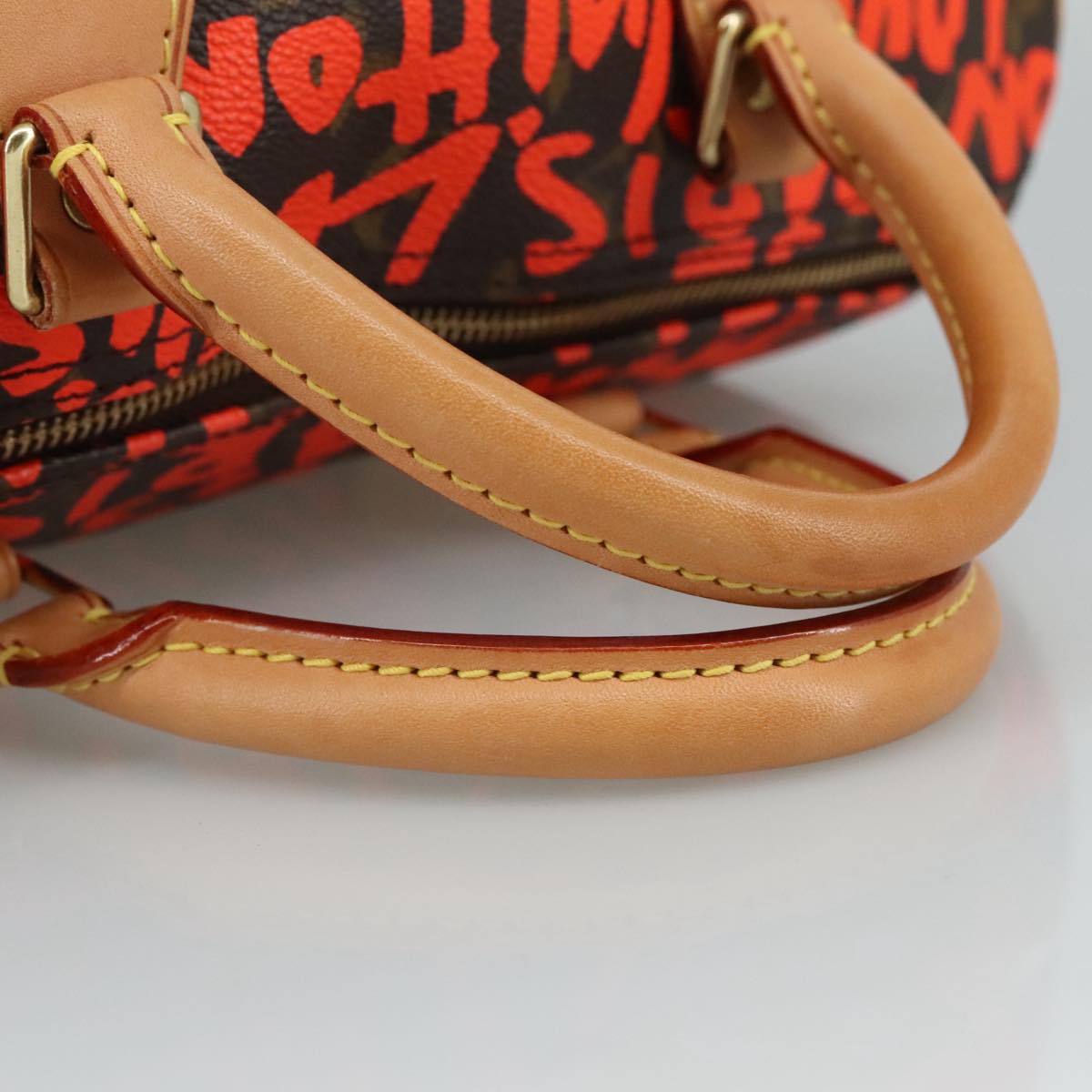 LOUIS VUITTON Monogram Graffiti Speedy 30 Hand Bag Orange M93705 104195SA