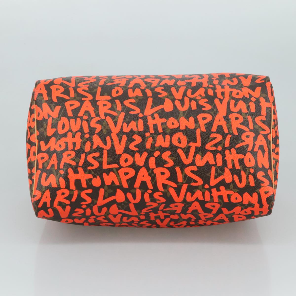 LOUIS VUITTON Monogram Graffiti Speedy 30 Hand Bag Orange M93705 104195SA